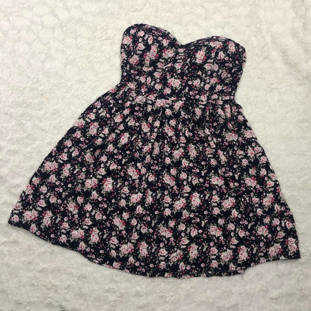 Tube Top Floral Mini Dress Size S